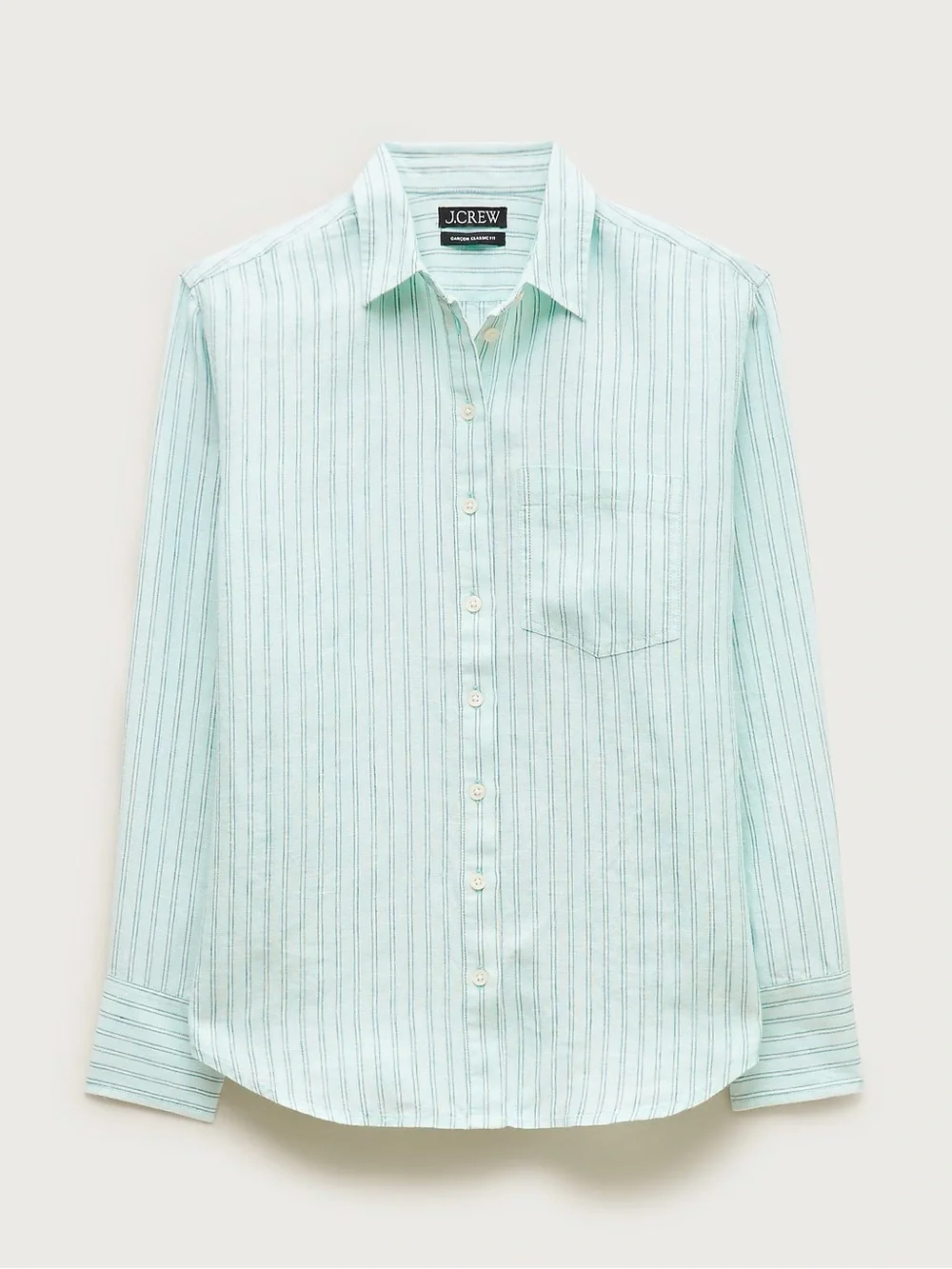 J. Crew Garçon classic button-up shirt in striped linen